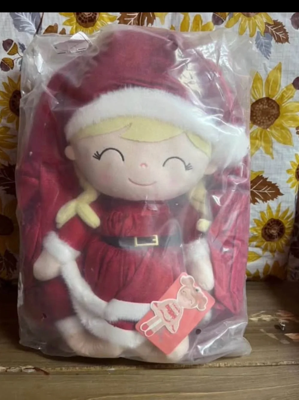 Plush Holiday Doll in Red Santa Outfit - Kids Toys Dolls & Accessories